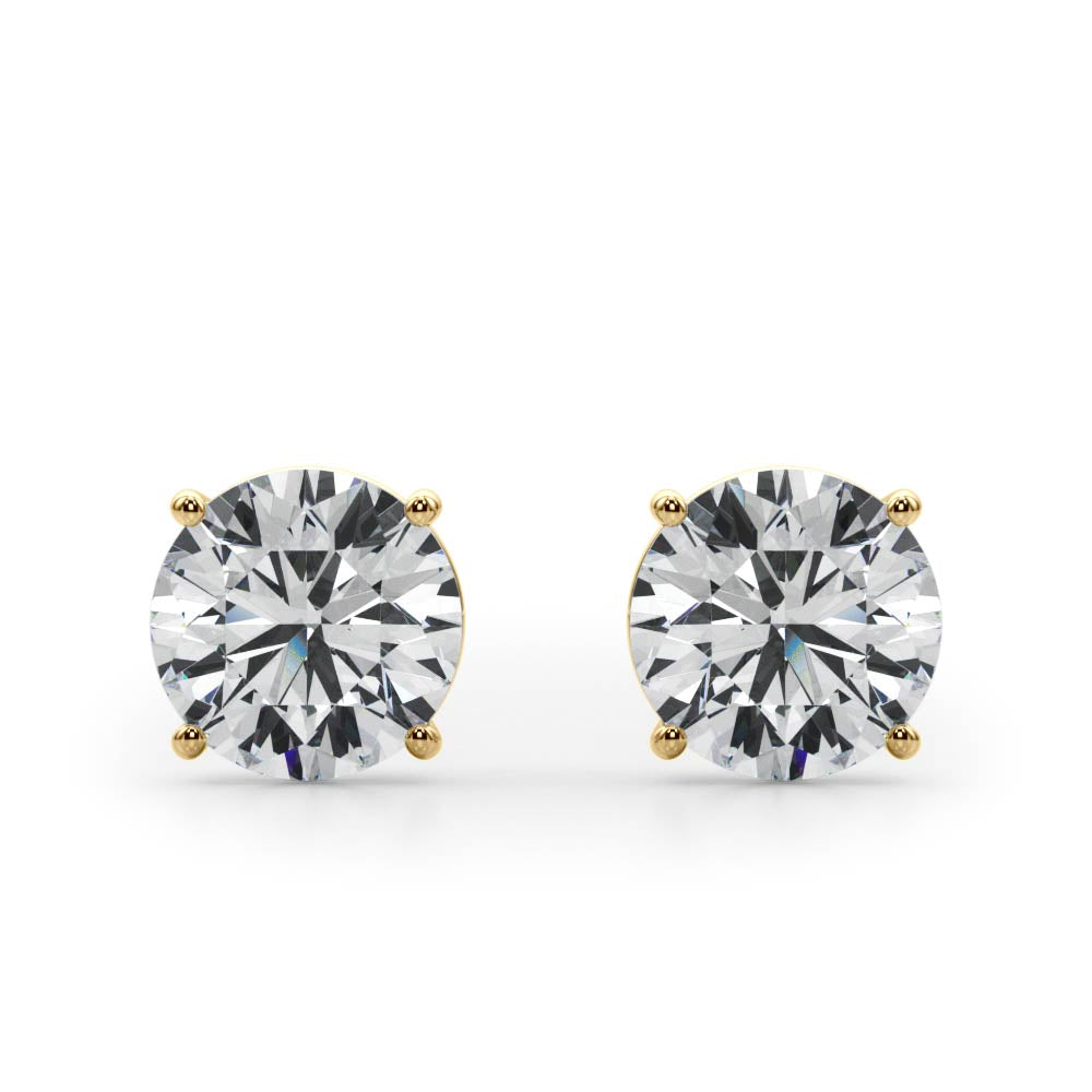 Classic 4-Prong Diamond Stud Earrings
