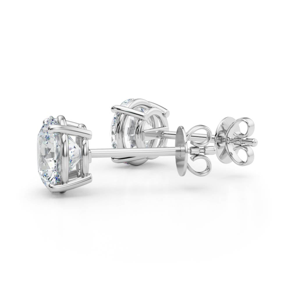 Classic 4-Prong Diamond Stud Earrings