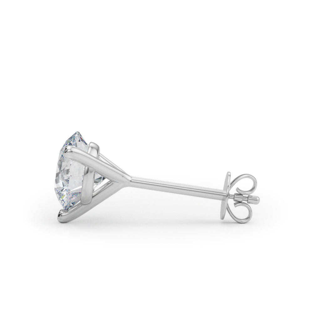 Classic 3-Prong Diamond Stud Earrings