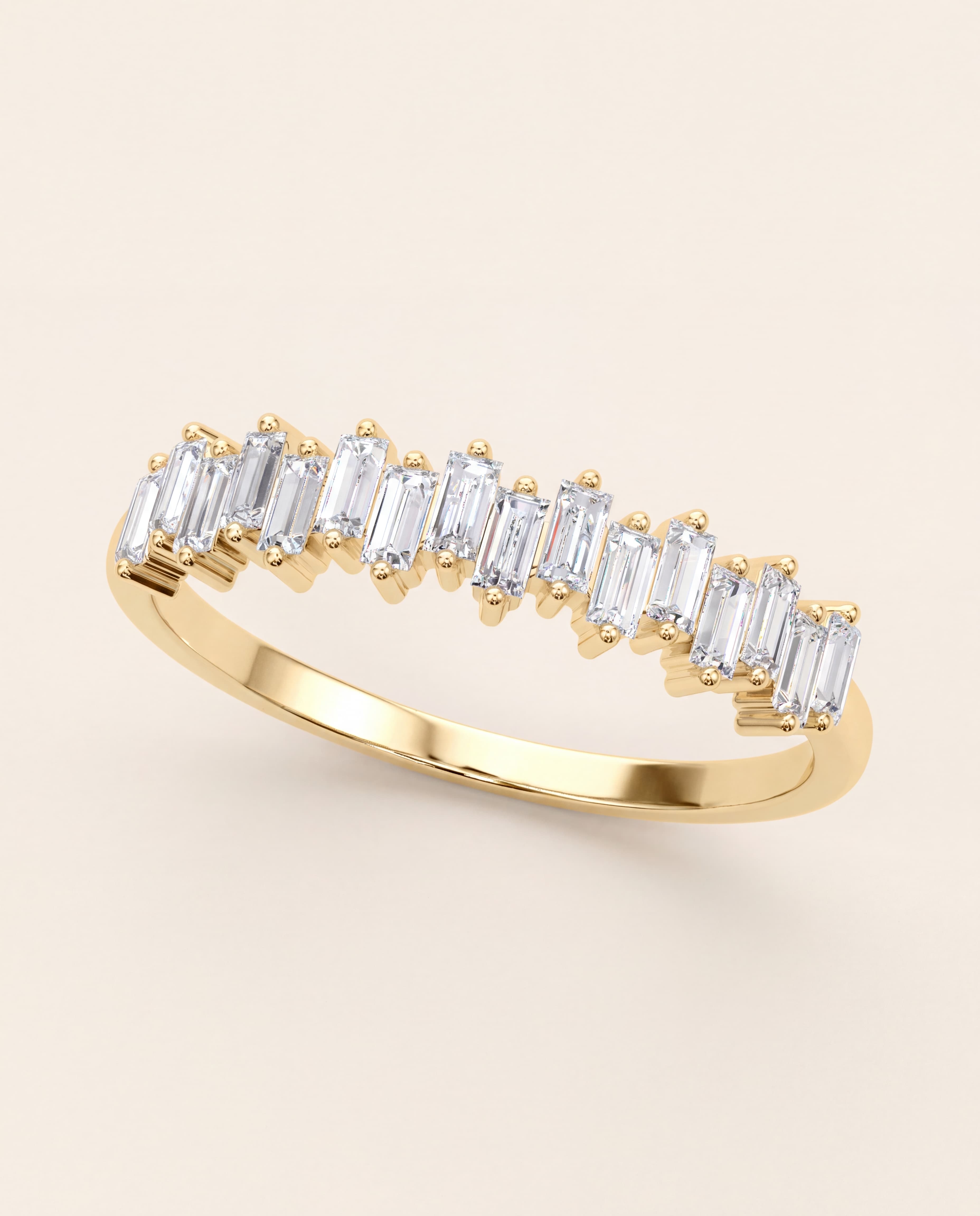 Baguette Diamond Stacking Band – 0.48 CT. TW, studio photograph