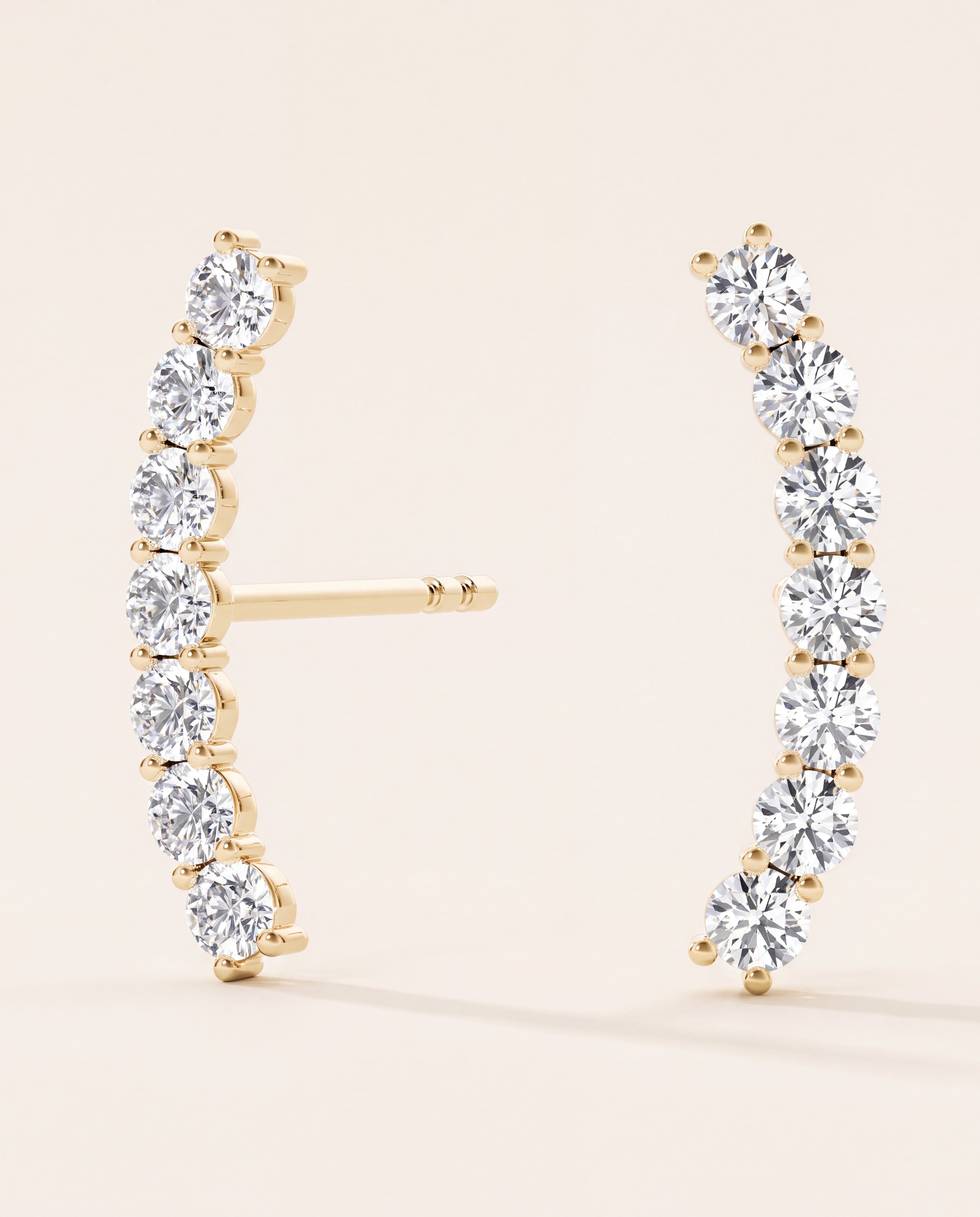 Diamond Earring Jackets – 0.40 CT. TW, studio photograph