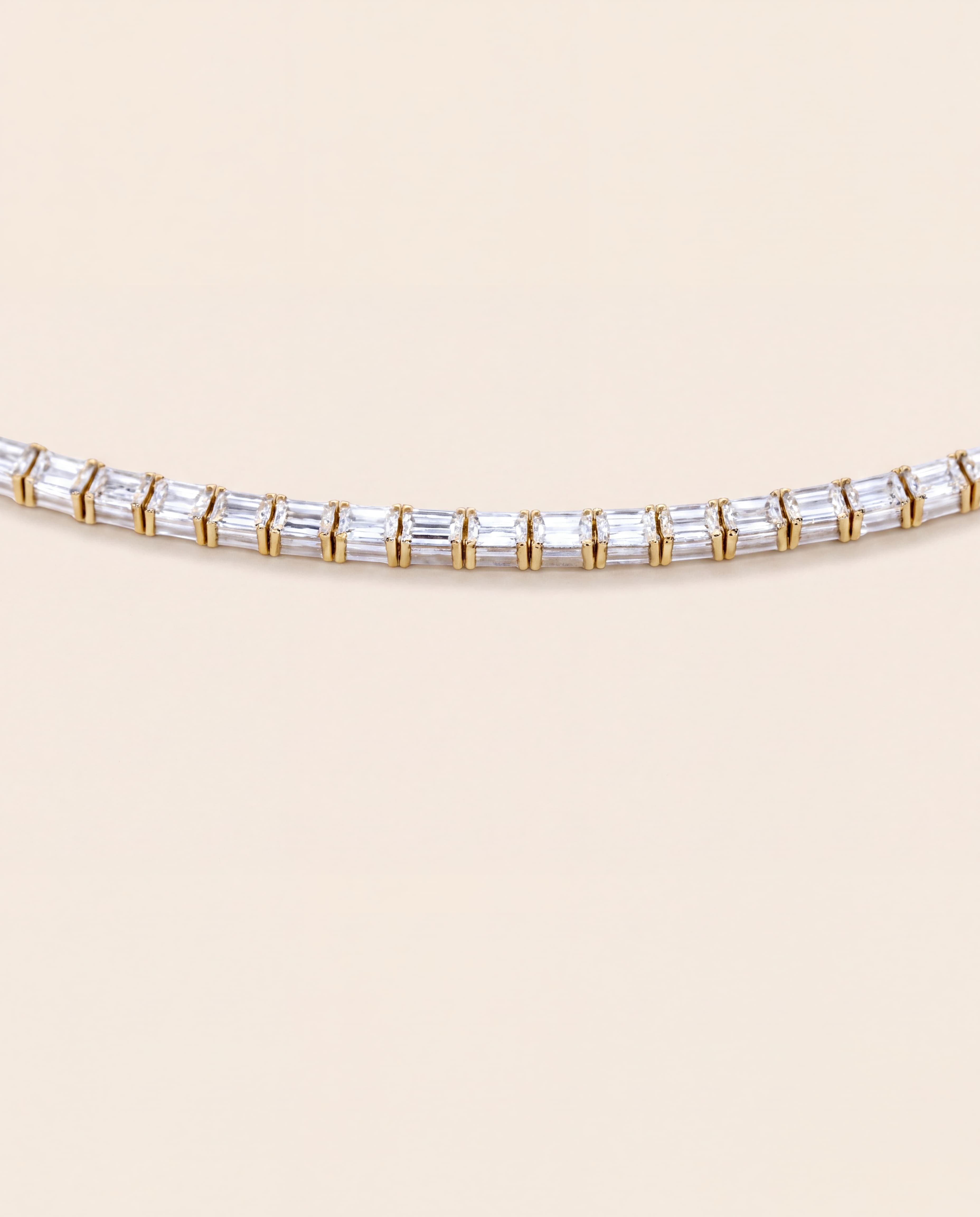 Line Diamond Necklace – 11 3/4 CT. TW (16"), studio photograph