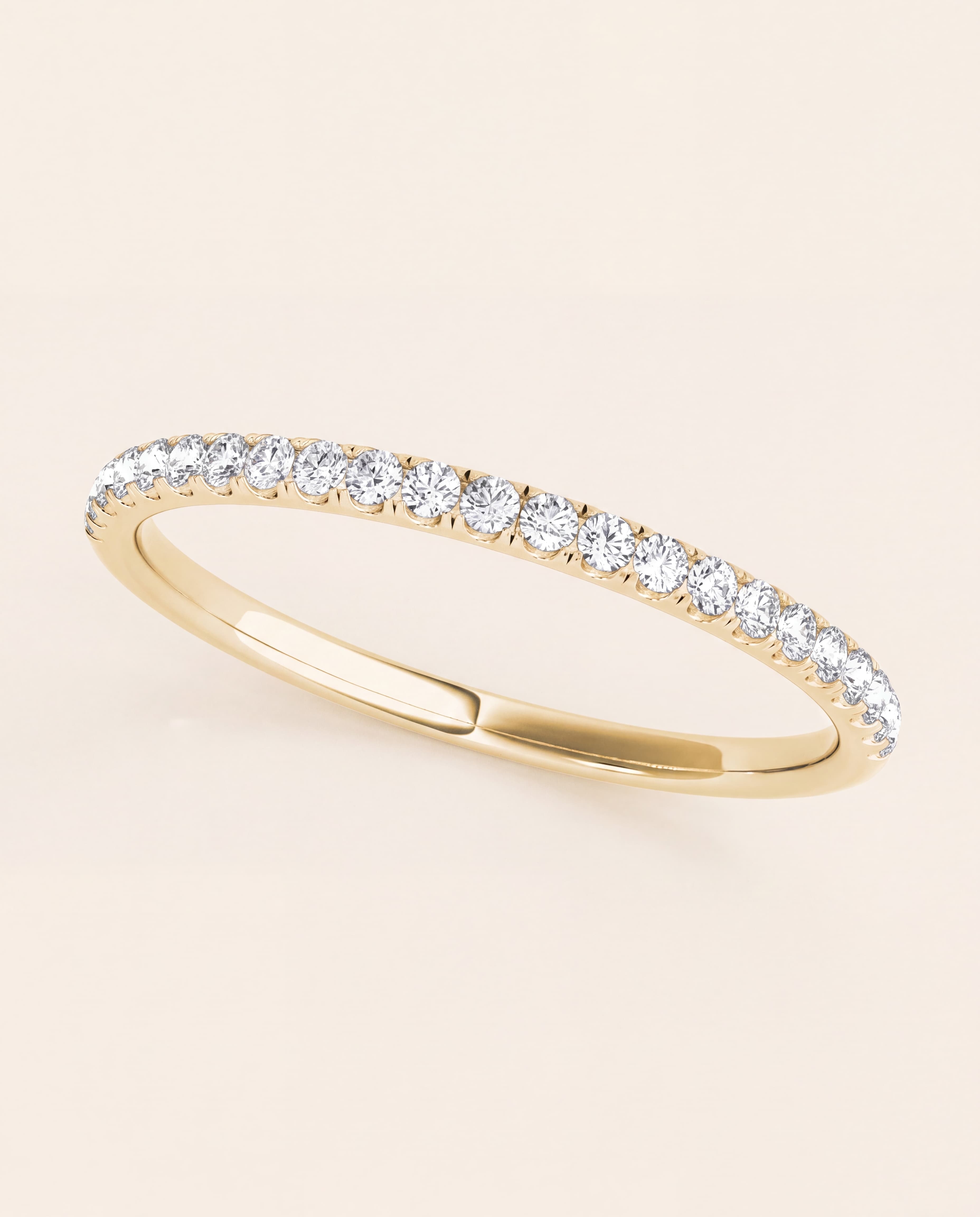 Straight Diamond Band – 0.138 CT. TW, studio photograph